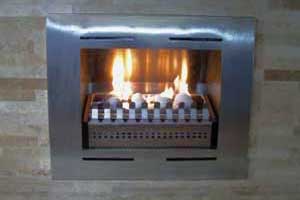 Stainless steel gas insert